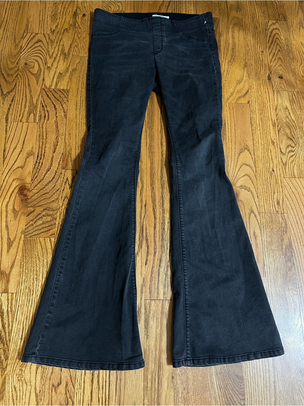 We the Free Penny Pull on Black Flare Jeans - Stretch